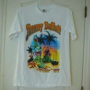 Vintage Jimmy Buffett 1997 Tour T-sjort Sz Large